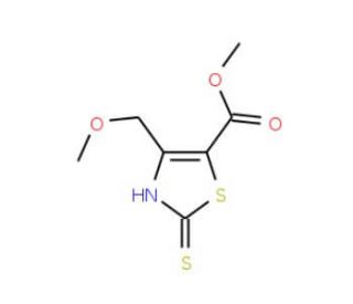 Methyl 2-mercapto-4-(methoxymethyl)-1,3-thiazole-5-carboxylate - chemical structure image