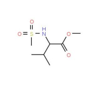 methyl 2-methanesulfonamido-3-methylbutanoate - chemical structure image