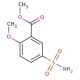 Methyl 2-methoxy-5-sulfamoylbenzoate (CAS 33045-52-2) - chemical structure image