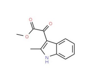 methyl (2-methyl-1H-indol-3-yl)(oxo)acetate (CAS 62995-59-9) - chemical structure image