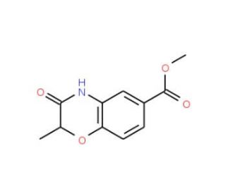 Methyl 2-methyl-3-oxo-3,4-dihydro-2H-1,4-benzoxazine-6-carboxylate - chemical structure image