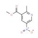 methyl 2-methyl-5-nitropyridine-3-carboxylate - chemical structure image