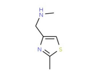 Methyl-(2-methyl-thiazol-4-ylmethyl)-amine (CAS 144163-81-5) - chemical structure image