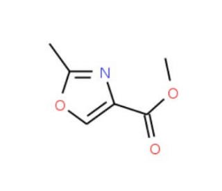Methyl 2-methyloxazole-4-carboxylate (CAS 85806-67-3) - chemical structure image