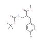 Methyl 2-N-Boc-2-aminomethyl-3-(4-bromo-phenyl)-propionate - chemical structure image