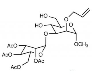 Methyl 2-O-Allyl-3-O-(2′,3′,4′,6′-tetra-O-acetyl-α- D-mannopyranosyl)-α-D-mannopyranoside (CAS 81555-75-1) - chemical structu