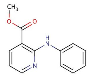 Methyl 2-phenylaminonicotinate (CAS 51269-84-2) - chemical structure image