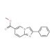 Methyl 2-phenylimidazo[1,2-a]pyridine-6-carboxylate (CAS 962-24-3) - chemical structure image