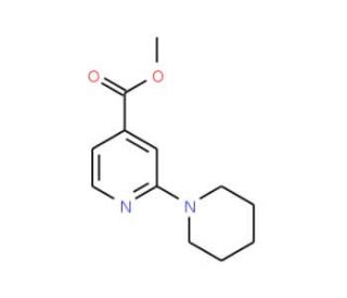 Methyl 2-piperidin-1-ylpyridin-4-ylcarboxylate (CAS 888070-05-1) - chemical structure image