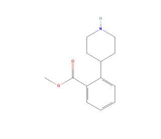 Methyl 2-(piperidin-4-yl)benzoate hydrochloride (CAS 176526-08-2) - chemical structure image