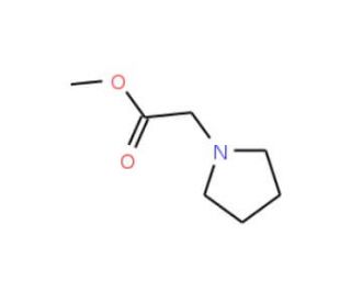 methyl 2-(pyrrolidin-1-yl)acetate (CAS 22041-18-5) - chemical structure image