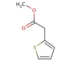 Methyl 2-thiopheneacetate (CAS 19432-68-9) - chemical structure image