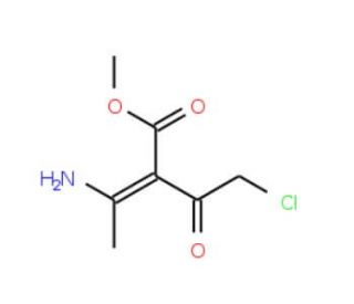methyl (2E)-3-amino-2-(chloroacetyl)but-2-enoate - chemical structure image