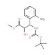 methyl (2R,3S)-3-(2-aminophenyl)-3-[(tert-butoxycarbonyl)amino]-2-hydroxypropanoate - chemical structure image
