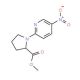 Methyl (2S)-1-(5-nitro-2-pyridinyl)tetrahydro-1H-pyrrole-2-carboxylate (CAS 122092-22-2) - chemical structure image