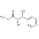 Methyl (2S,3R)-(−)-2,3-dihydroxy-3-phenylpropionate (CAS 124649-67-8) - chemical structure image