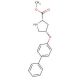 Methyl (2S,4S)-4-([1,1′-biphenyl]-4-yloxy)-2-pyrrolidinecarboxylate - chemical structure image
