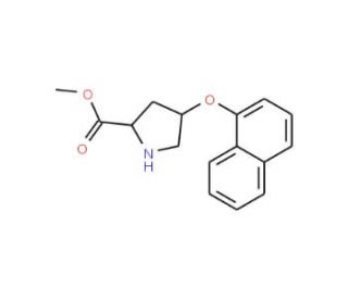 Methyl (2S,4S)-4-(1-naphthyloxy)-2-pyrrolidinecarboxylate - chemical structure image