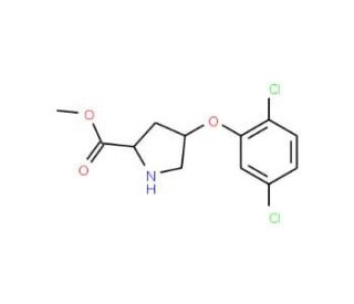 Methyl (2S,4S)-4-(2,5-dichlorophenoxy)-2-pyrrolidinecarboxylate - chemical structure image