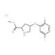 Methyl (2S,4S)-4-(2,5-difluorophenoxy)-2-pyrrolidinecarboxylate hydrochloride - chemical structure image
