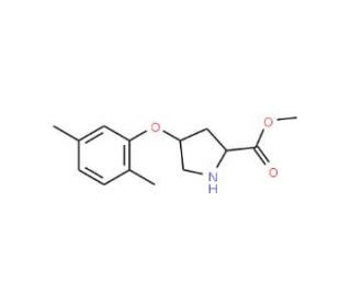 Methyl (2S,4S)-4-(2,5-dimethylphenoxy)-2-pyrrolidinecarboxylate - chemical structure image