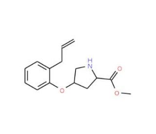 Methyl (2S,4S)-4-(2-allylphenoxy)-2-pyrrolidinecarboxylate - chemical structure image