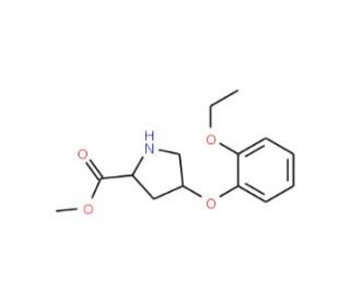 Methyl (2S,4S)-4-(2-ethoxyphenoxy)-2-pyrrolidinecarboxylate - chemical structure image