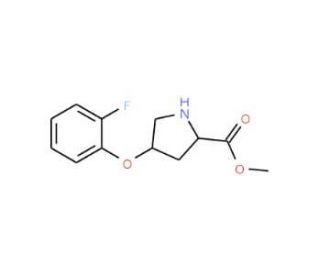 Methyl (2S,4S)-4-(2-fluorophenoxy)-2-pyrrolidinecarboxylate - chemical structure image