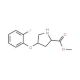 Methyl (2S,4S)-4-(2-fluorophenoxy)-2-pyrrolidinecarboxylate - chemical structure image