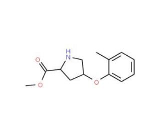 Methyl (2S,4S)-4-(2-methylphenoxy)-2-pyrrolidinecarboxylate - chemical structure image