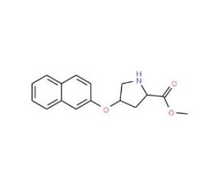 Methyl (2S,4S)-4-(2-naphthyloxy)-2-pyrrolidinecarboxylate - chemical structure image