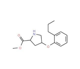 Methyl (2S,4S)-4-(2-propylphenoxy)-2-pyrrolidinecarboxylate - chemical structure image