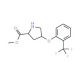 Methyl (2S,4S)-4-[2-(trifluoromethyl)phenoxy]-2-pyrrolidinecarboxylate - chemical structure image