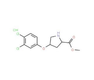Methyl (2S,4S)-4-(3,4-dichlorophenoxy)-2-pyrrolidinecarboxylate hydrochloride - chemical structure image