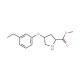 Methyl (2S,4S)-4-(3-ethylphenoxy)-2-pyrrolidinecarboxylate - chemical structure image