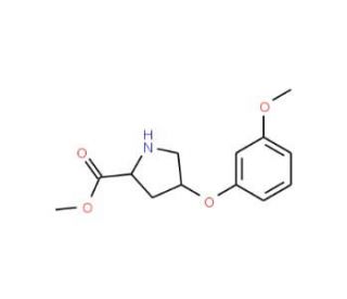 Methyl (2S,4S)-4-(3-methoxyphenoxy)-2-pyrrolidinecarboxylate - chemical structure image