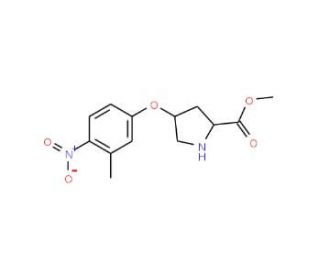 Methyl (2S,4S)-4-(3-methyl-4-nitrophenoxy)-2-pyrrolidinecarboxylate - chemical structure image