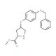 Methyl (2S,4S)-4-[4-(benzyloxy)phenoxy]-2-pyrrolidinecarboxylate - chemical structure image