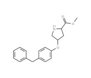 Methyl (2S,4S)-4-(4-benzylphenoxy)-2-pyrrolidinecarboxylate - chemical structure image