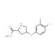 Methyl (2S,4S)-4-(4-chloro-3-methylphenoxy)-2-pyrrolidinecarboxylate - chemical structure image
