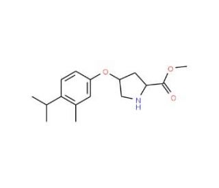 Methyl (2S,4S)-4-(4-isopropyl-3-methylphenoxy)-2-pyrrolidinecarboxylate - chemical structure image