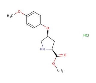 Methyl (2S,4S)-4-(4-methoxyphenoxy)-2-pyrrolidinecarboxylate hydrochloride - chemical structure image