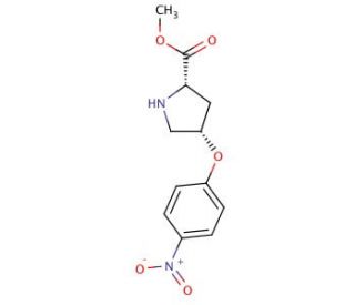 Methyl (2S,4S)-4-(4-nitrophenoxy)-2-pyrrolidinecarboxylate - chemical structure image