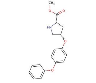 Methyl (2S,4S)-4-(4-phenoxyphenoxy)-2-pyrrolidinecarboxylate - chemical structure image