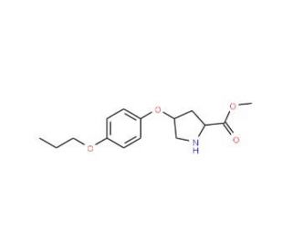 Methyl (2S,4S)-4-(4-propoxyphenoxy)-2-pyrrolidinecarboxylate - chemical structure image