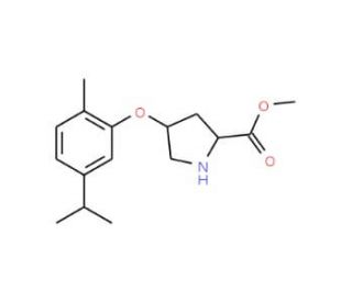 Methyl (2S,4S)-4-(5-isopropyl-2-methylphenoxy)-2-pyrrolidinecarboxylate - chemical structure image