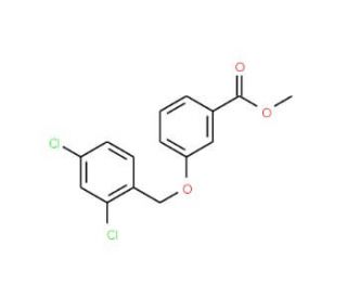 Methyl 3-[(2,4-dichlorobenzyl)oxy]-benzenecarboxylate (CAS 58041-99-9) - chemical structure image