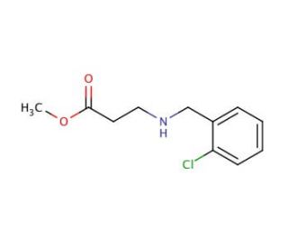 Methyl 3-[(2-chlorobenzyl)amino]propanoate - chemical structure image