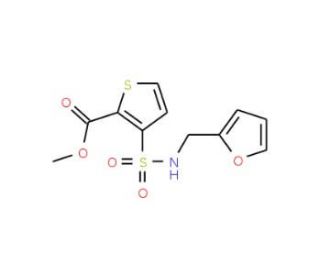 Methyl 3-{[(2-furylmethyl)amino]-sulfonyl}thiophene-2-carboxylate - chemical structure image