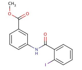 methyl 3-[(2-iodobenzene)amido]benzoate - chemical structure image